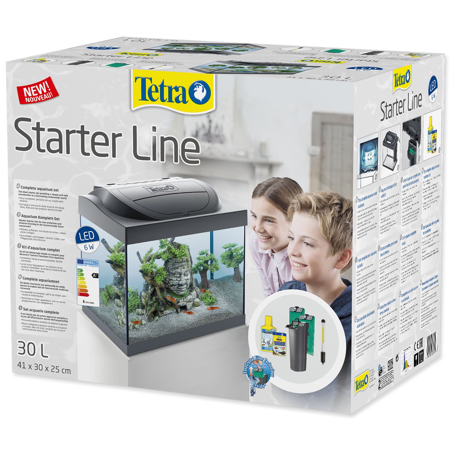 Akvárijní set Tetra Starter Line LED Shrimp 44x37x30cm 30l-KS