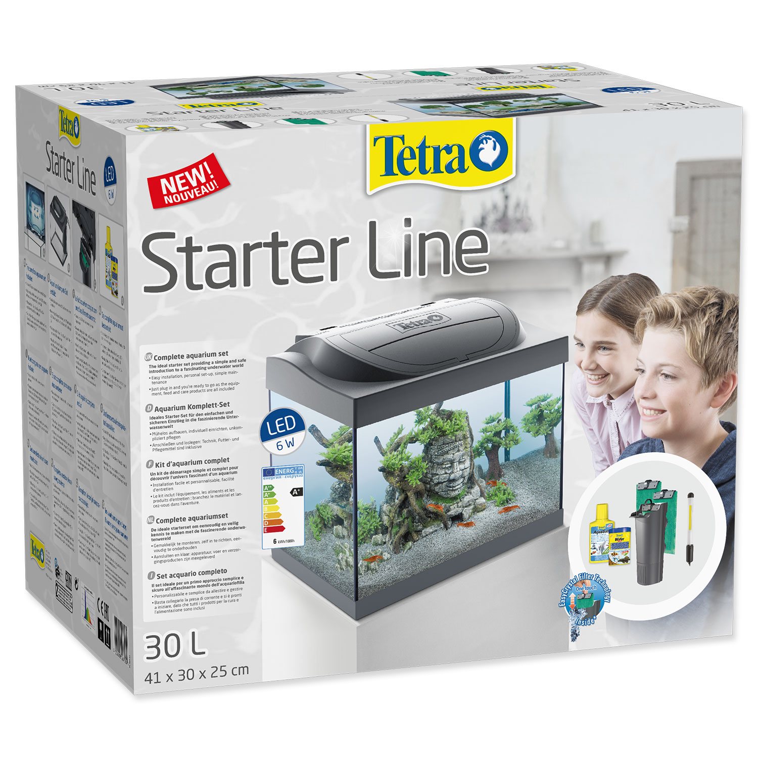 Akvárijní set Tetra Starter Line LED Shrimp 44x37x30cm 30l-KS