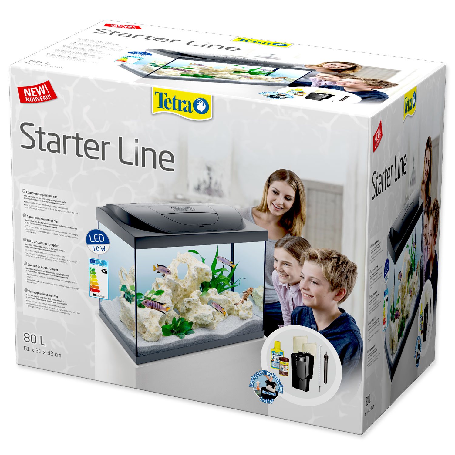 Akvarijní set Tetra Starter Line LED 61x32x51cm 80l-KS