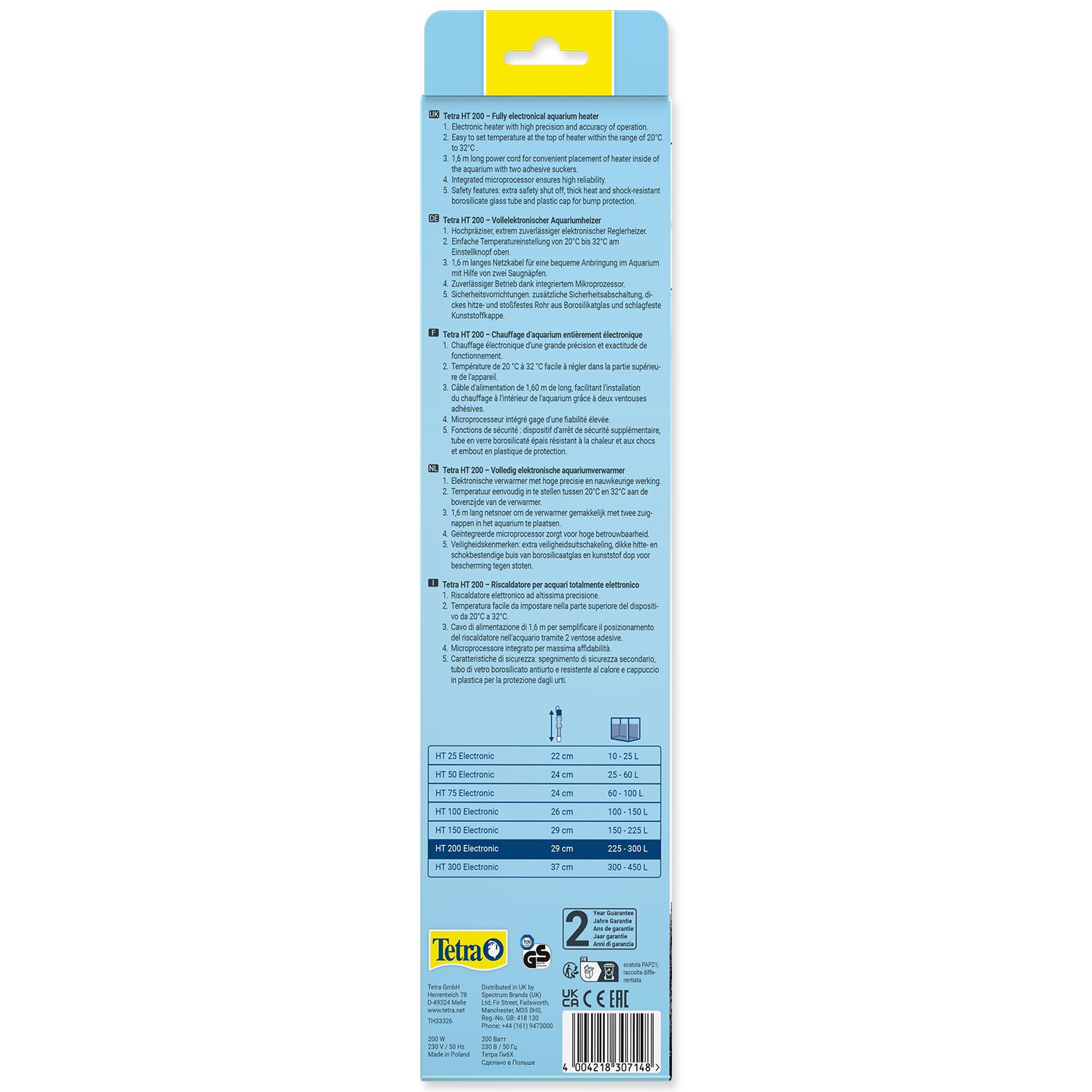 Topítko Tetra Electronic HT 200 200W, 225-300l-KS