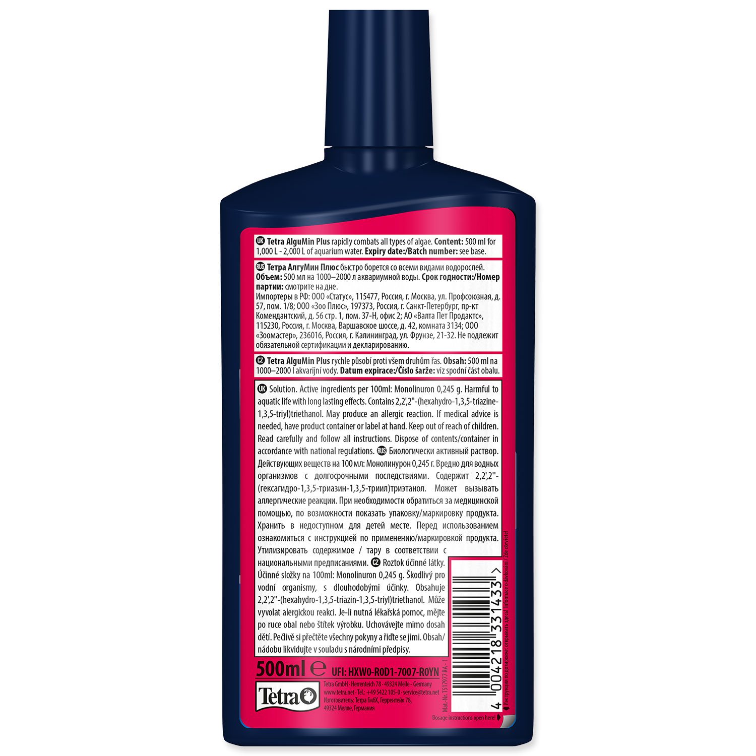 Přípravek Tetra Algu Min Plus 500ml