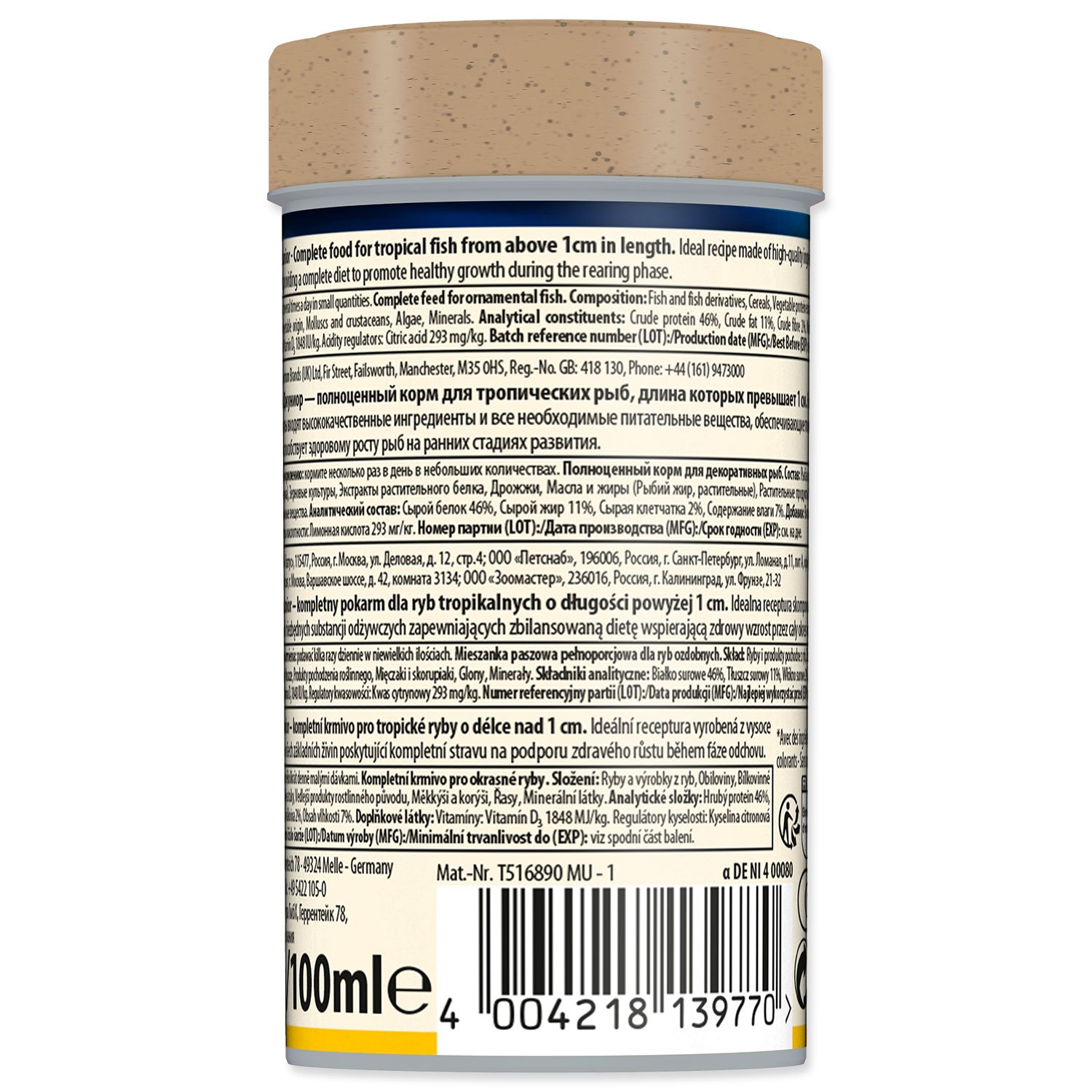 Krmivo Tetra Min Junior 100ml-KS