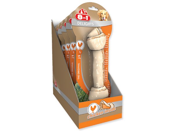 Pochoutka 8in1 Delights kost žvýkací L -KARTON