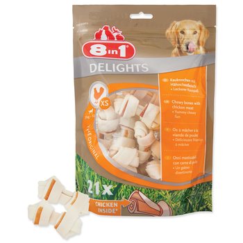 Pochoutka 8in1 Delights kost žvýkací XS 21ks-KS