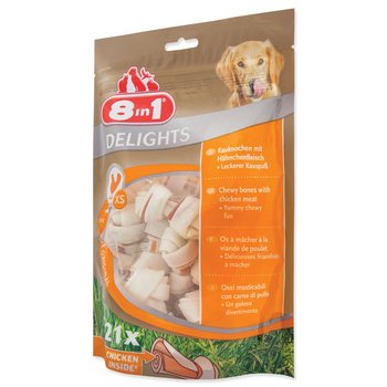 Pochoutka 8in1 Delights kost žvýkací XS 21ks-KS