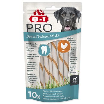 Pochoutka 8in1 Delights Dental kroucená žvýkací tyčinka 10ks-KS