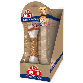 Pochoutka 8in1 Triple Flavour kost žvýkací L -KS