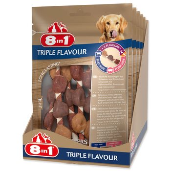 Pochoutka 8in1 Triple Flavour špíz žvýkací 6ks-KS