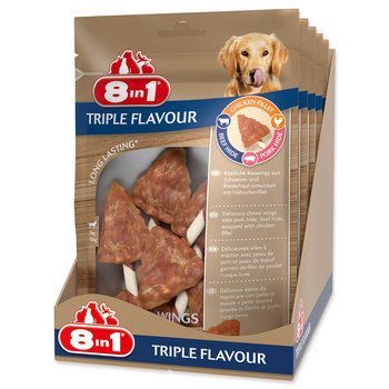 Pochoutka 8in1 Triple Flavour křidýlko žvýkací 6ks-KS