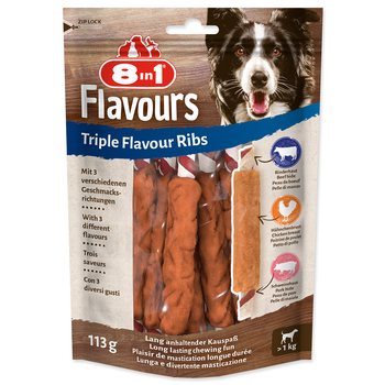 Pochoutka 8in1 Triple Flavour žebírko žvýkací 6ks-KS