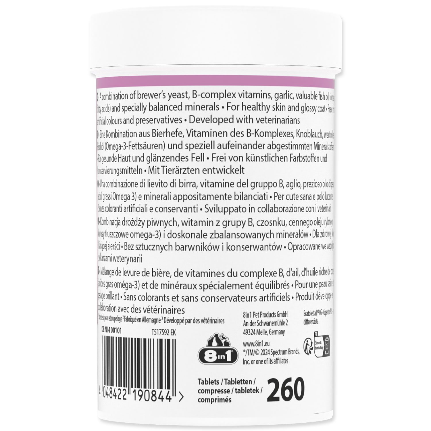 Pochoutka 8in1 Pivovarské kvasnice 260 tbl.-KS