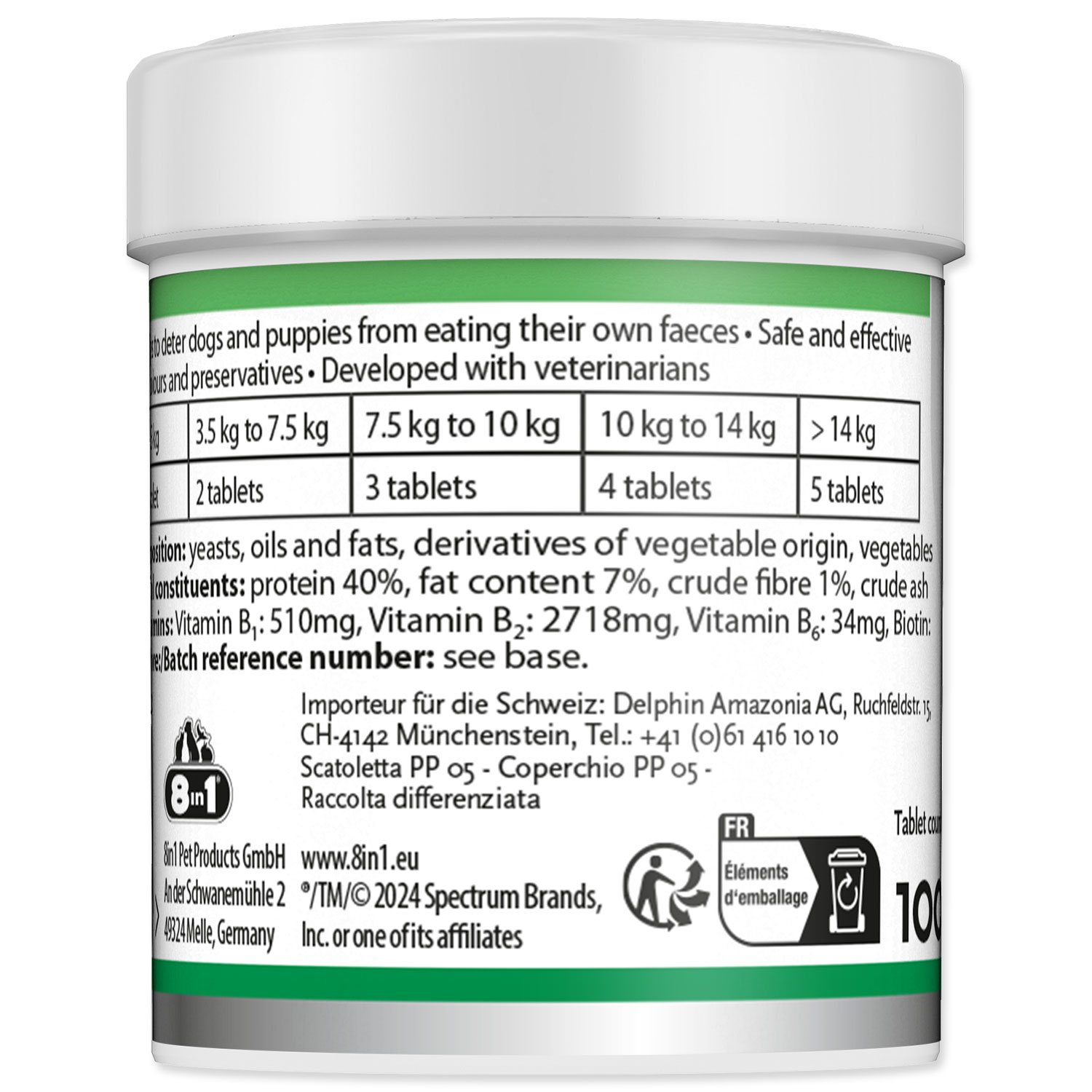 Pochoutka 8in1 Vitality Deter tablets for dogs 100 tbl.