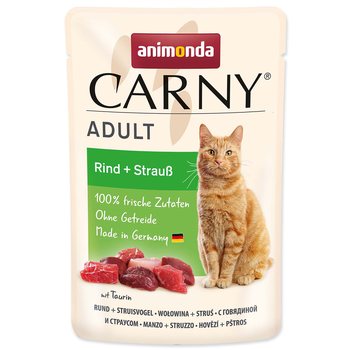 Kapsička Animonda Carny Adult hovězí a pštros 85g-KS