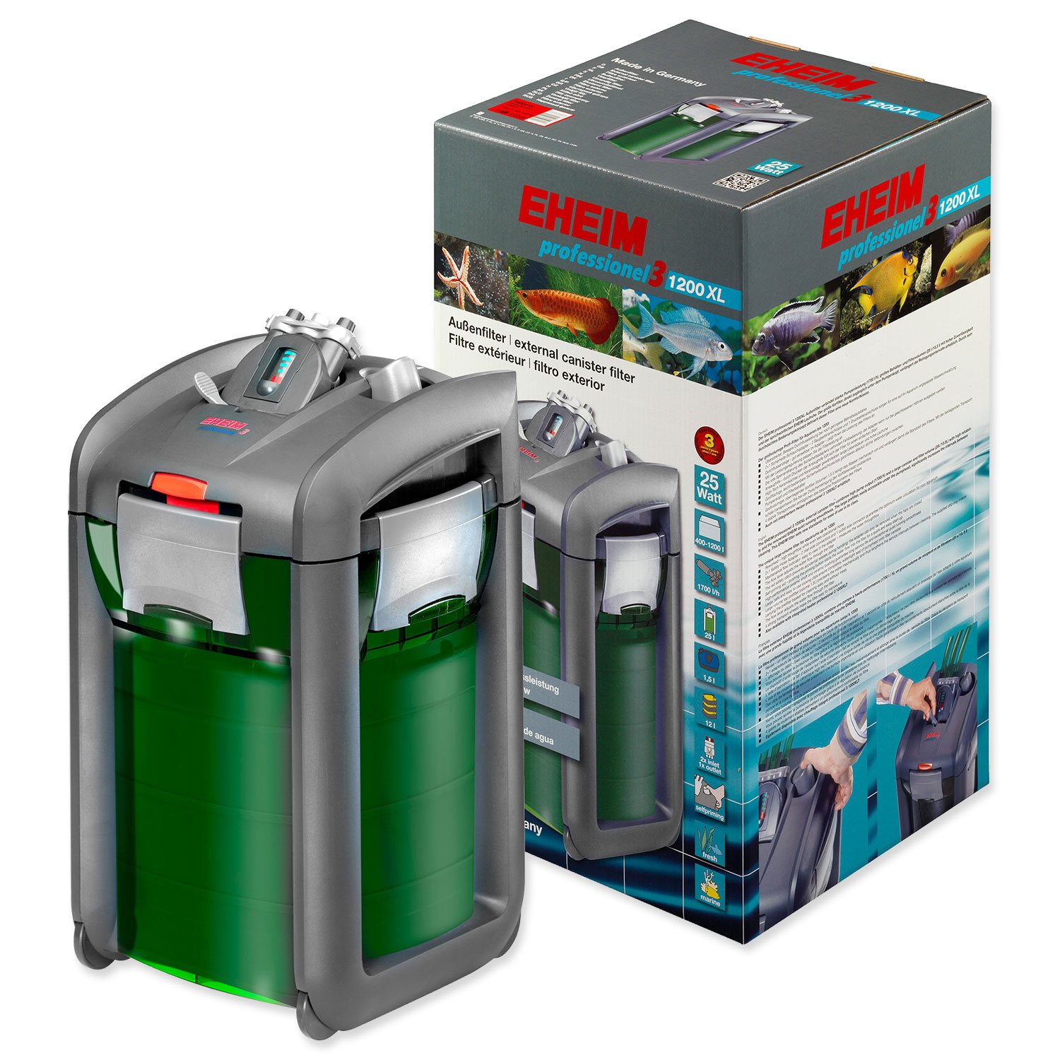 Filtr Eheim Professionel 3 1200XL vnější, bez náplní 1700l/h-KS
