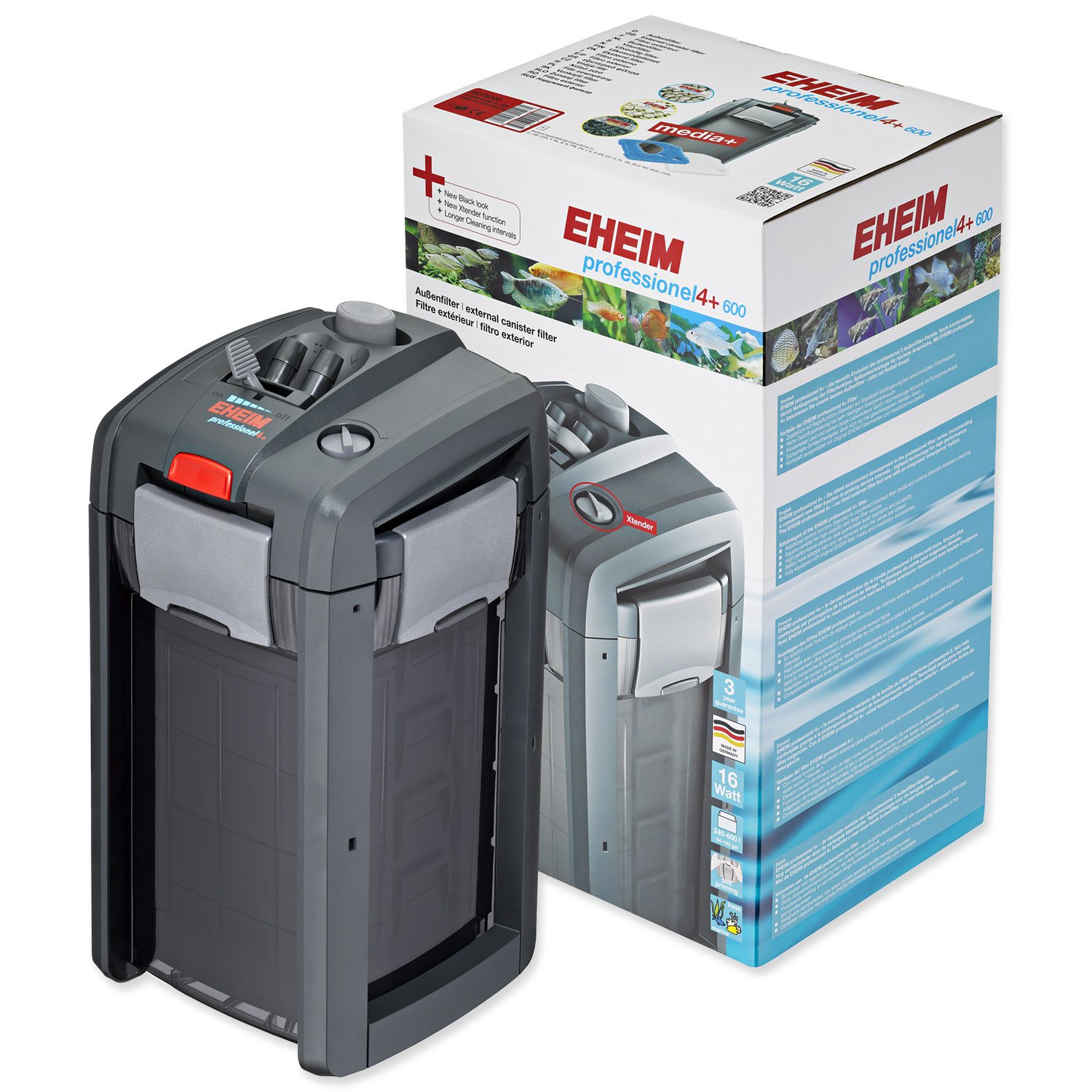 Filtr Eheim Professionel 4+ 600 vnější, s náplní 1250l/h-KS