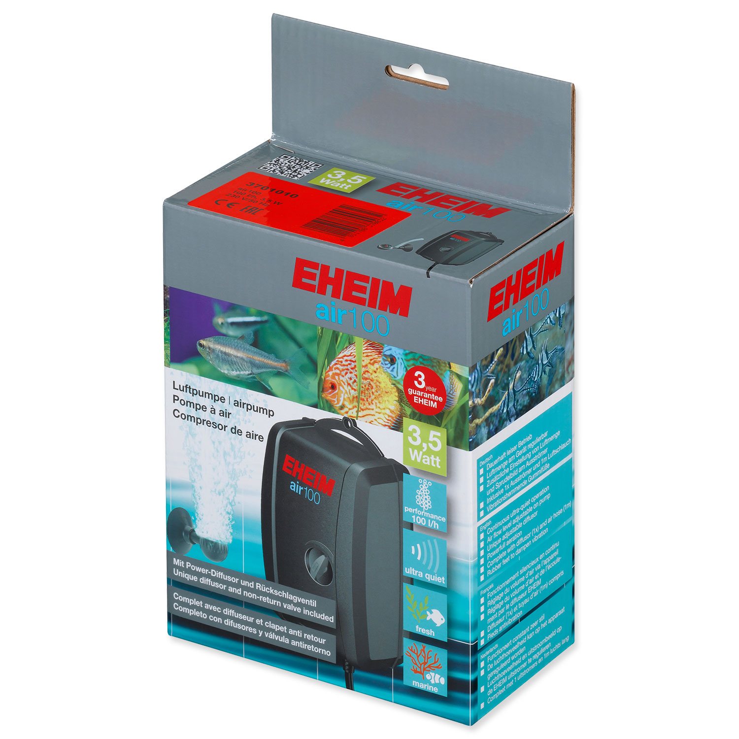 Kompresor Eheim vzduchovací 100, 100l/h, 3,5W-KS