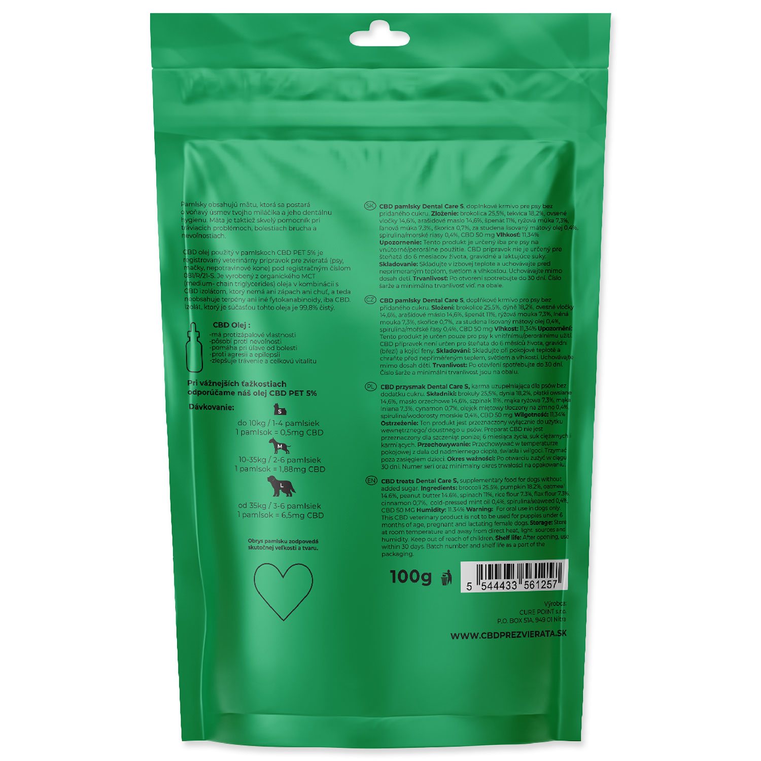 Pochoutka CBD Dental Care S 100g-KS