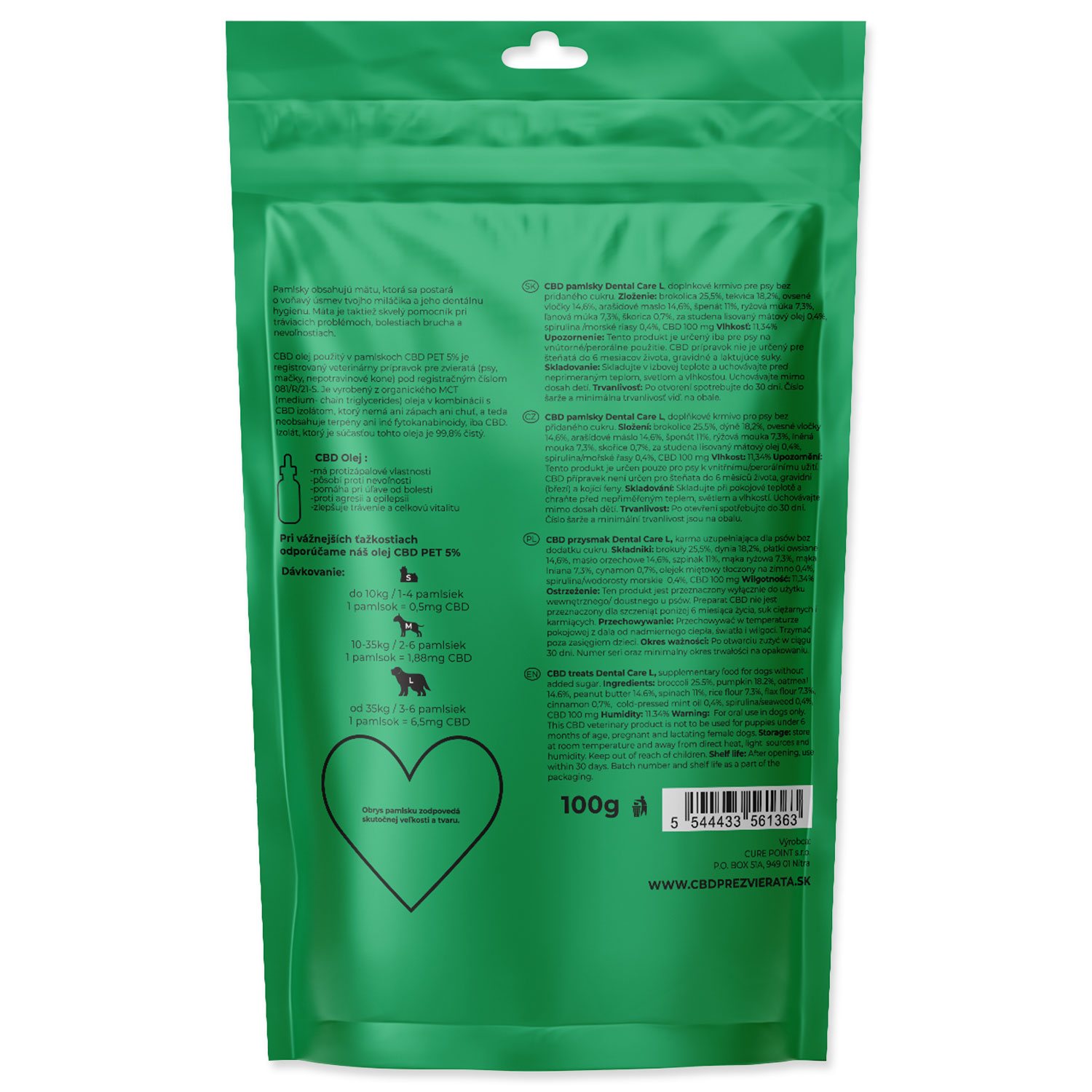 Pochoutka CBD Dental Care L 100g-KS