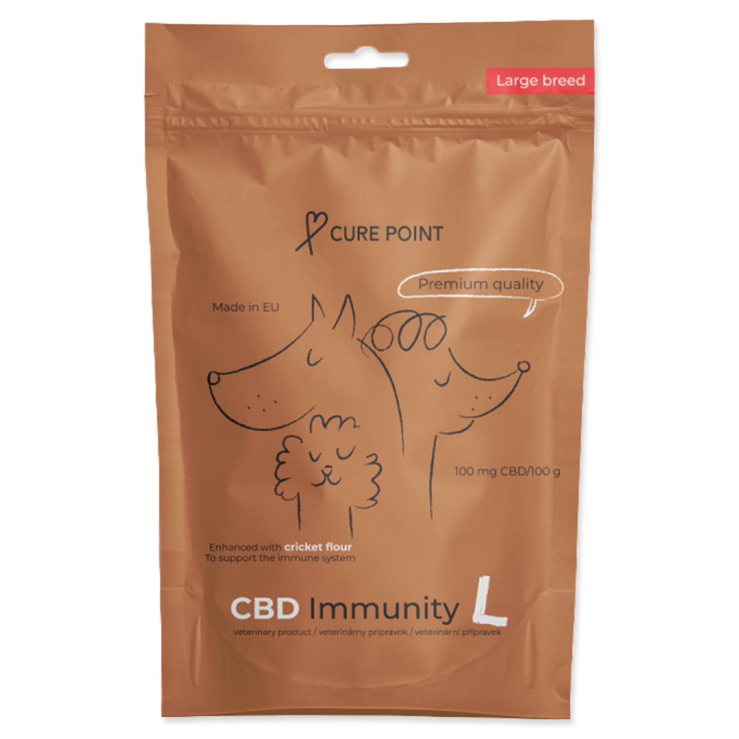 Pochoutka CBD Immunity L 100g