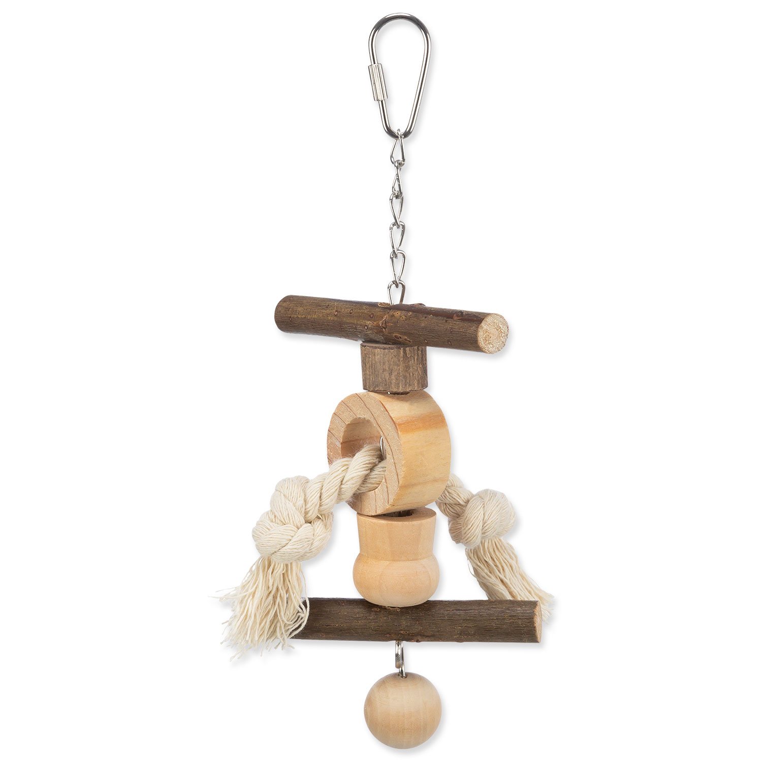 Hračka Trixie Living Toy provaz a zvoneček 20cm-KS