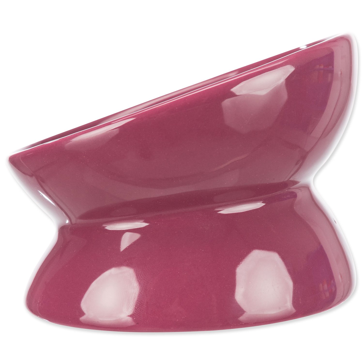 Miska Trixie zvýšená, ergonomická, keramická, vínová 0.15 l/ø 13 cm-KS