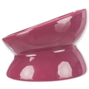 Miska Trixie zvýšená, ergonomická, keramická, vínová 0.15 l/ø 13 cm-KS