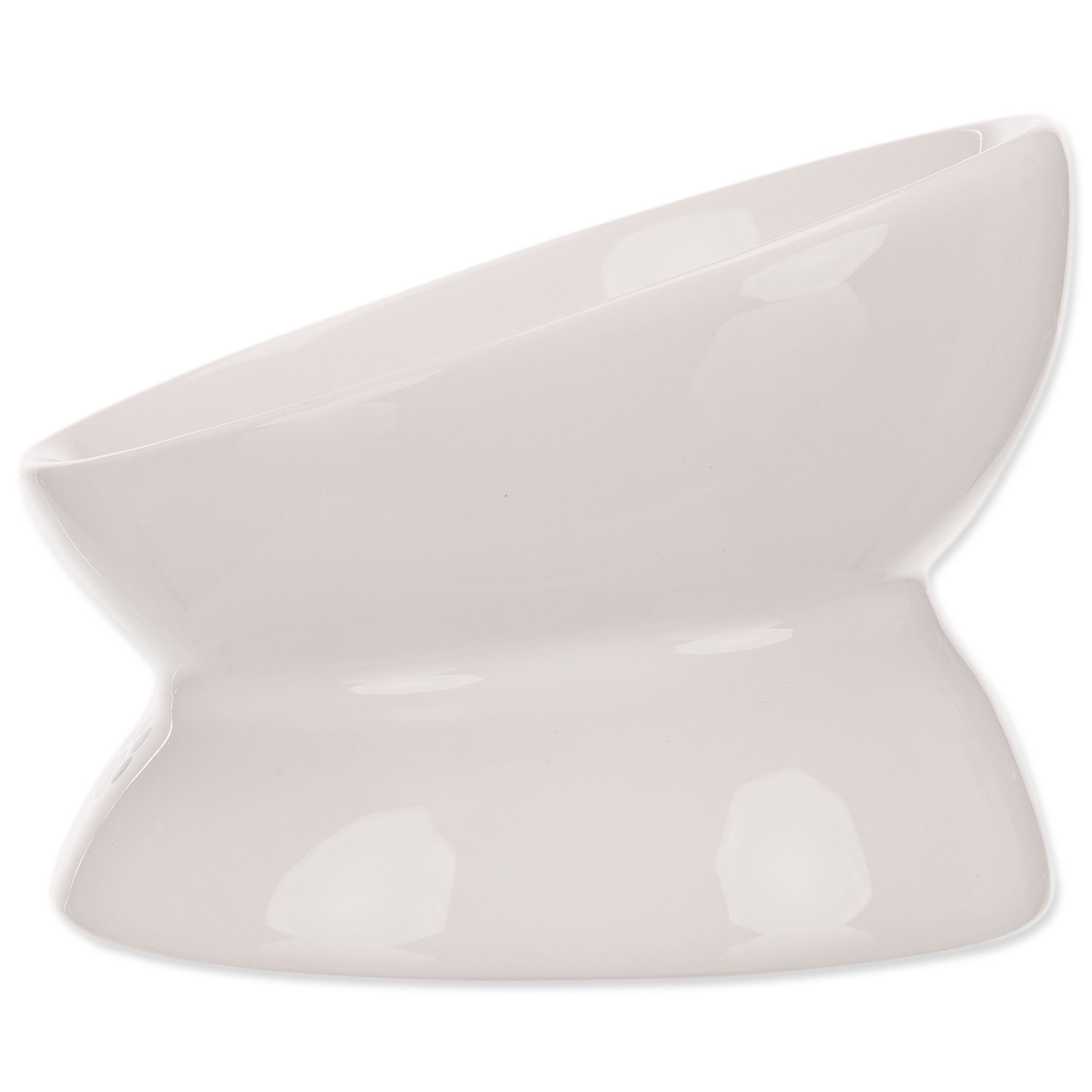 Miska Trixie zvýšená, ergonomická, keramická, bílá 0.15 l/ø 13 cm-KS