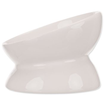 Miska Trixie zvýšená, ergonomická, keramická, bílá 0.15 l/ø 13 cm-KS