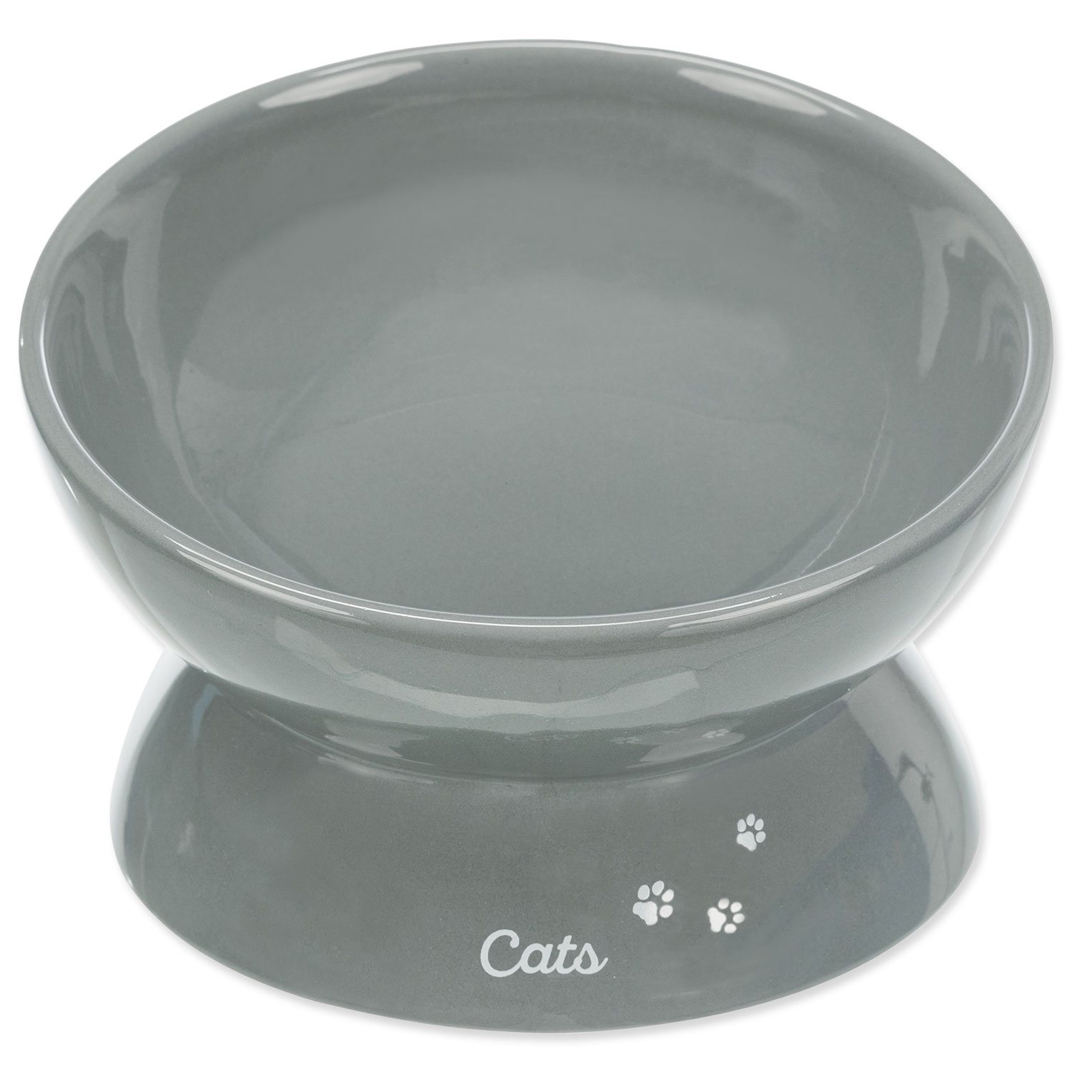 Miska Trixie XXL zvýšená, ergonomická, keramická, šedá 0.35 l/ø 17 cm-KS