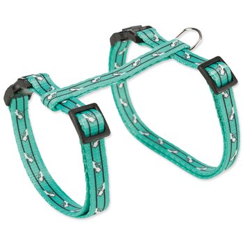 Postroj Trixie pro kočky s vodítkem vzor kočky 27–45 cm/10 mm, 1.20 m-KS