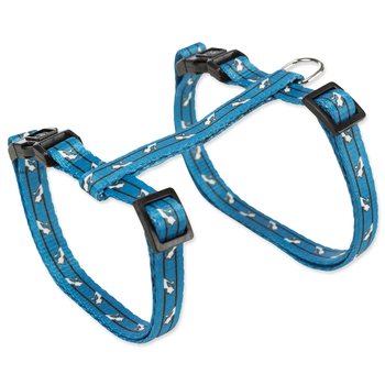 Postroj Trixie pro kočky s vodítkem vzor kočky 27–45 cm/10 mm, 1.20 m-KS