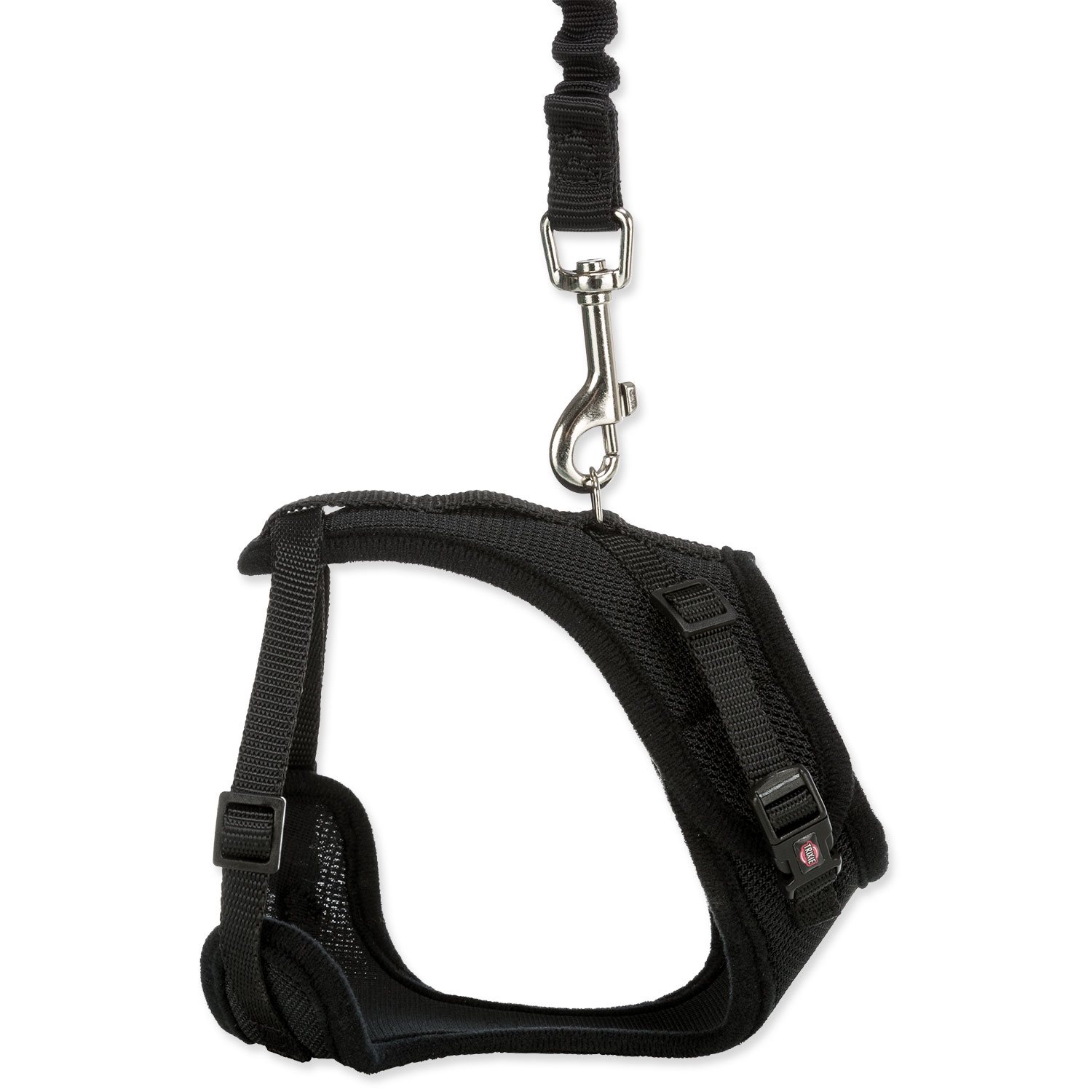 Postroj Trixie pro kočku s vodítkem, měkký s elastickým vodtkem XL 39-60cm/1m