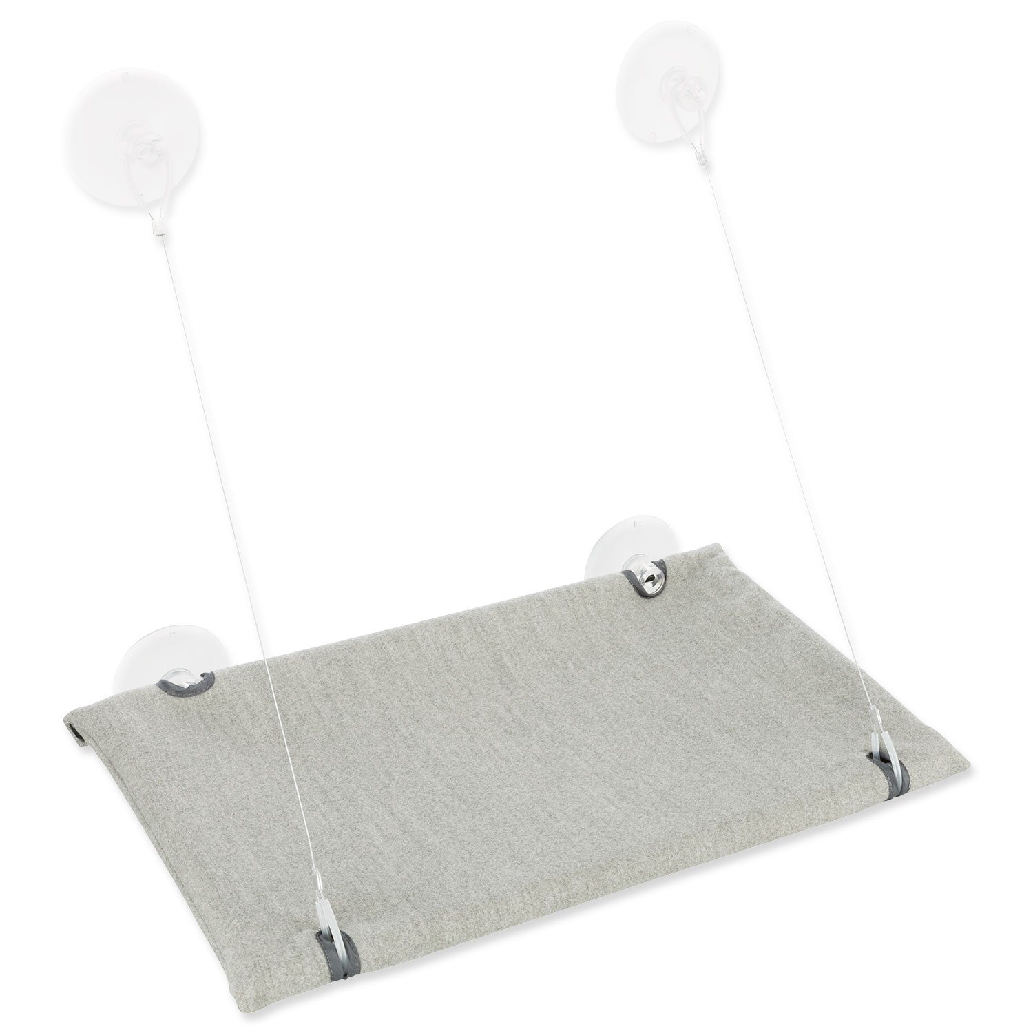 Odpočívadlo Trixie k připevnění na okno šedé 50x30cm