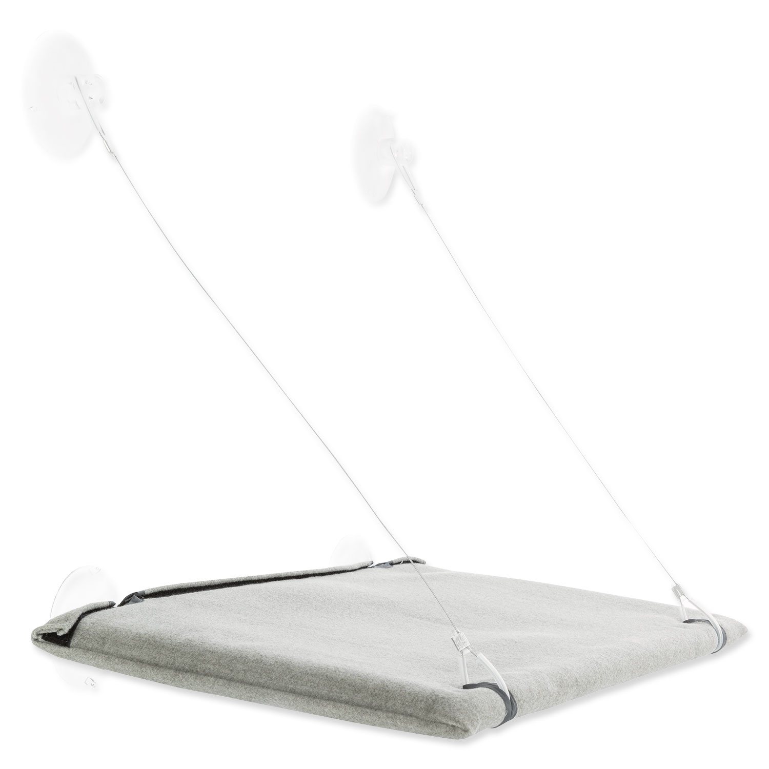 Odpočívadlo Trixie k připevnění na okno šedé 50x30cm-KS