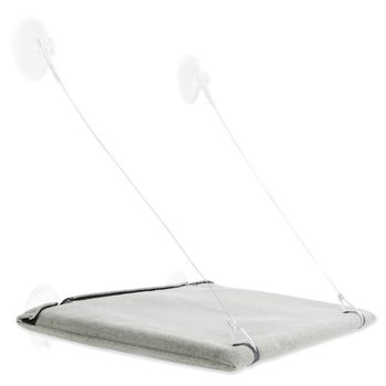 Odpočívadlo Trixie k připevnění na okno šedé 50x30cm-KS