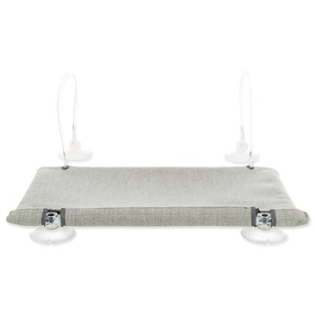 Odpočívadlo Trixie k připevnění na okno šedé 50x30cm-KS