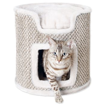 Odpočívadlo Trixie Ria Cat Tower světle šedé-přírodní 37cm-KS