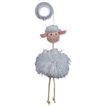 Hračka Trixie ovce na gumičce 20cm-KS