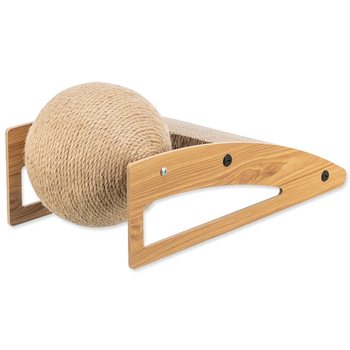 Škrabadlo Trixie rampa s míčem, dřevo/karton/sisal 40x17x20cm-KS