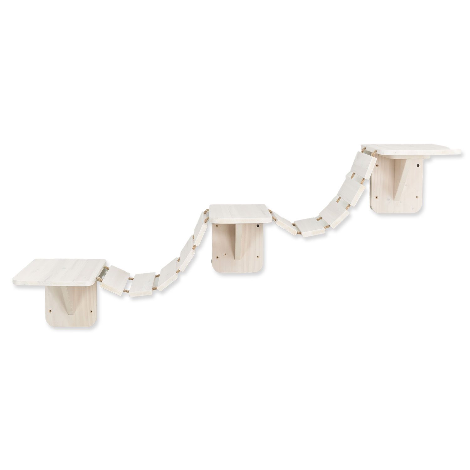 Most Trixie k připevnění na stěnu bílá 150x30cm