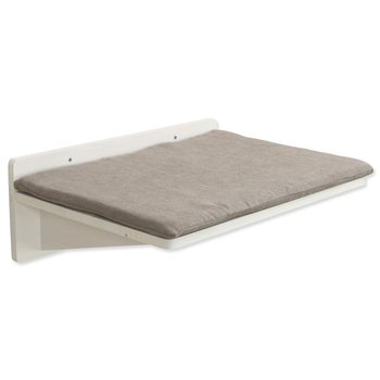 Platforma Trixie k připevnění na stěnu s polštářem bílá 50x17,5x36,5cm-KS