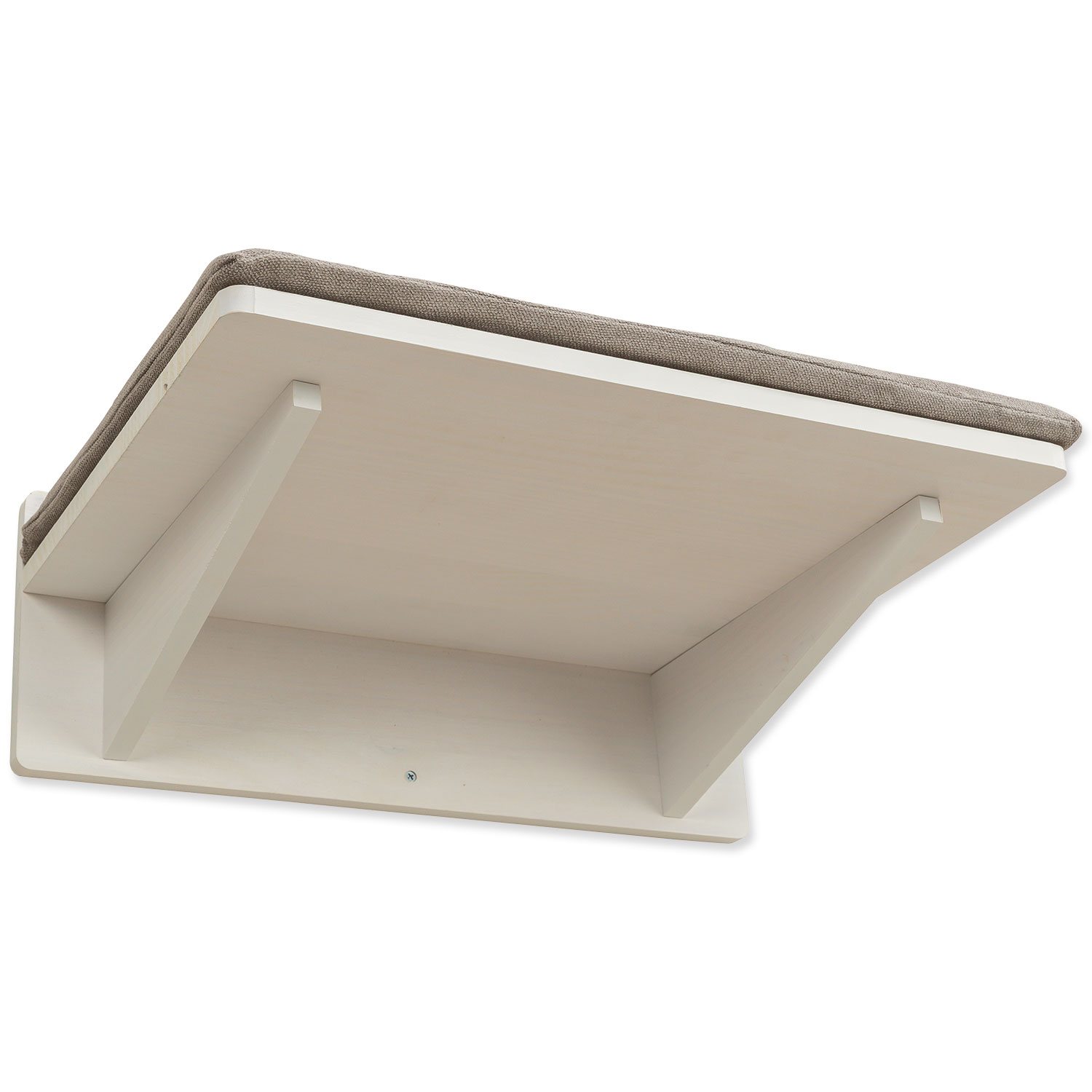 Platforma Trixie k připevnění na stěnu s polštářem bílá 50x17,5x36,5cm-KS