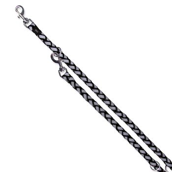 Vodítko Trixie reflexní černé S-M-KS