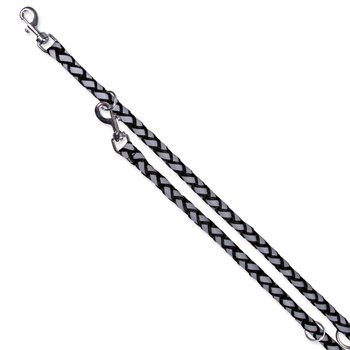 Vodítko Trixie reflexní černé L-XL-KS