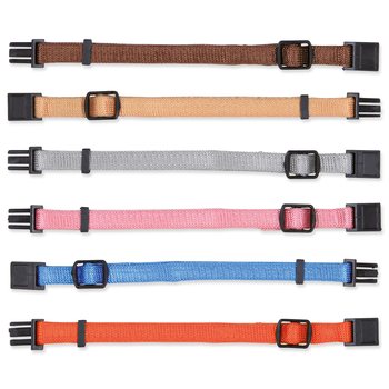 Obojek rozeznávací štěně mix barev M–L 22–35cm*10mm 6ks-KS