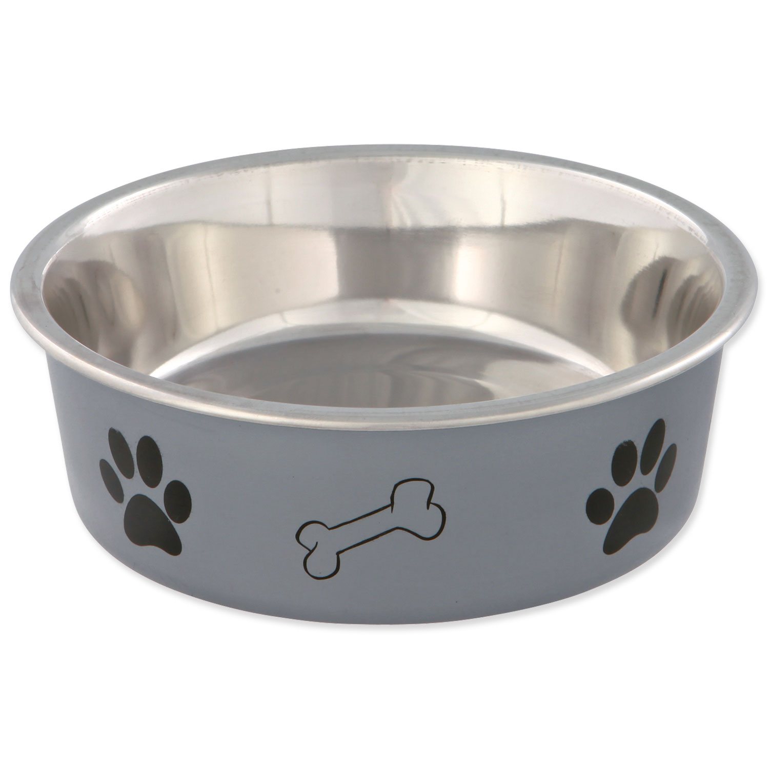 Miska Trixie nerezová plastový povrch 14cm 400ml-KS