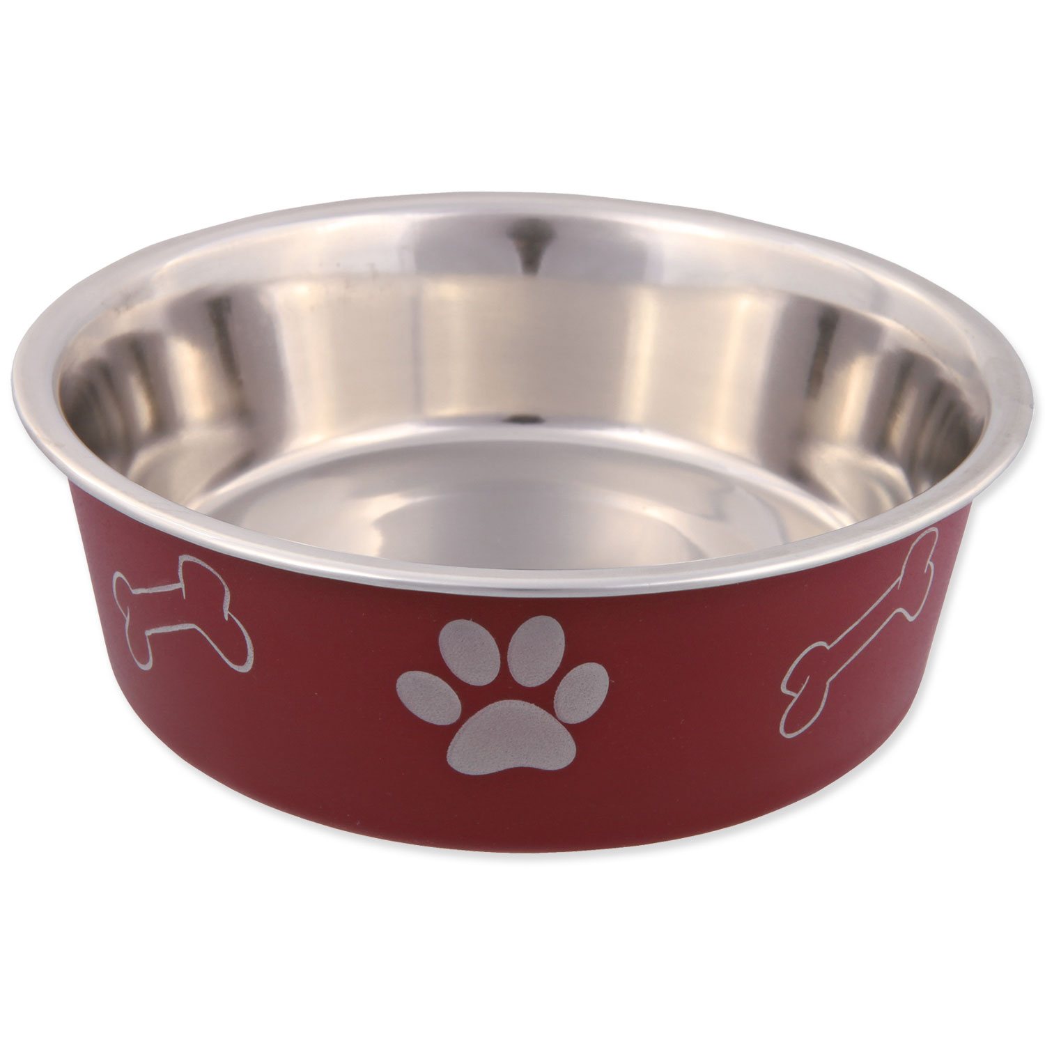 Miska Trixie nerezová plastový povrch 14cm 400ml-KS