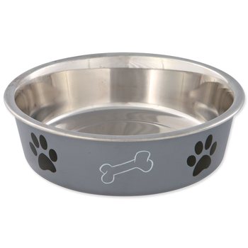 Miska Trixie nerezová, plastový povrch 21cm 1400ml-KS