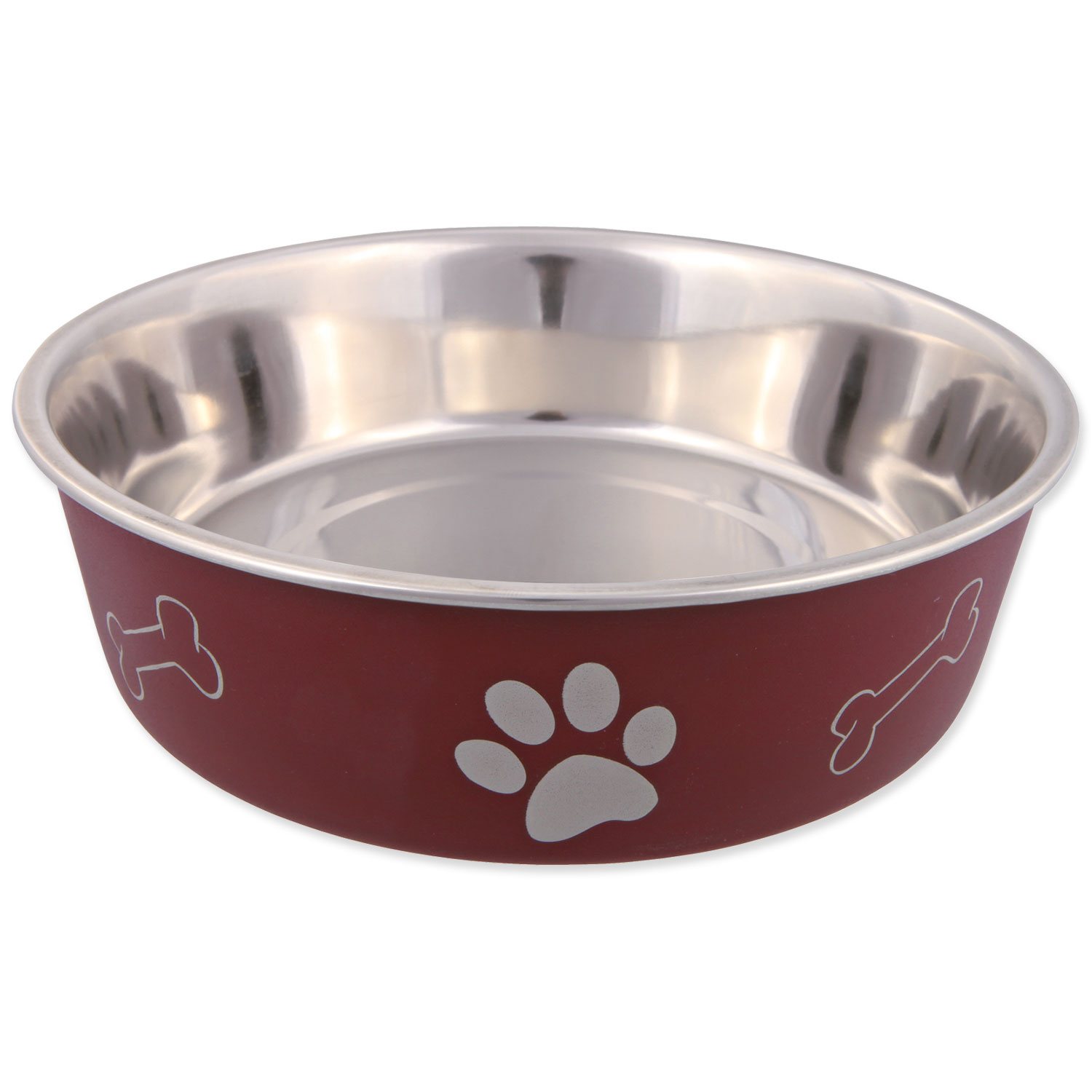 Miska Trixie nerezová, plastový povrch 21cm 1400ml-KS