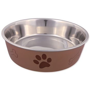 Miska Trixie nerezová, plastový povrch 21cm 1400ml-KS